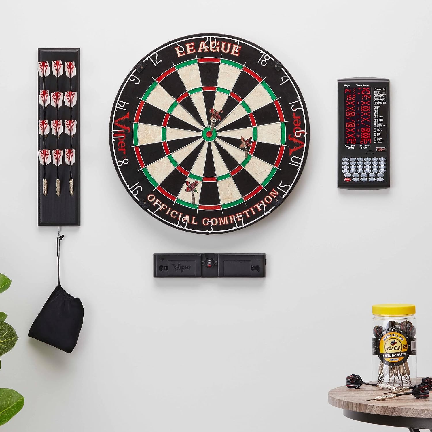 Viper ProScore Digital Dart Scorer Electronic Dartboard Scoreboard for Up to 8 Players, with 40 Games and 655 Game