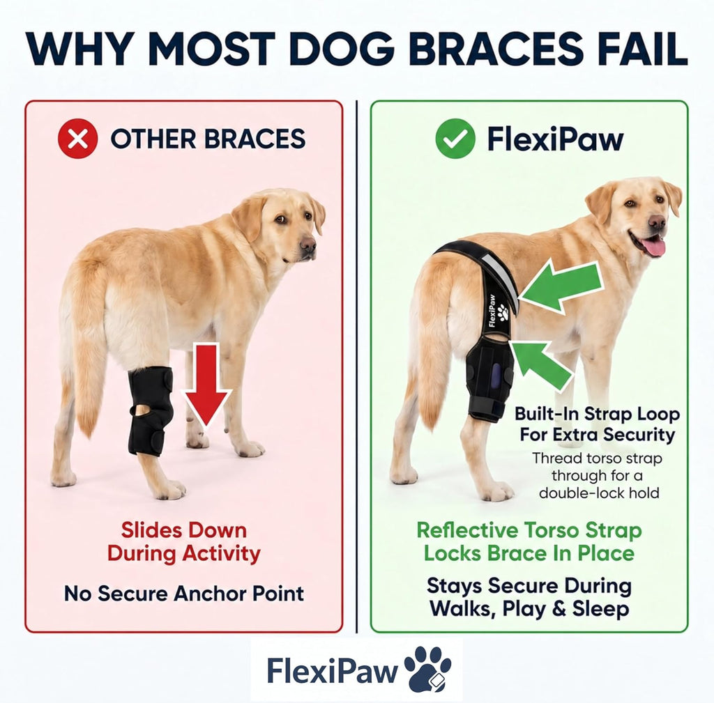Dog Knee Brace for Torn ACL and CCL, Rear Hind Leg Brace for Dogs, Back Leg Support for Cruciate Ligament Tears, Cold