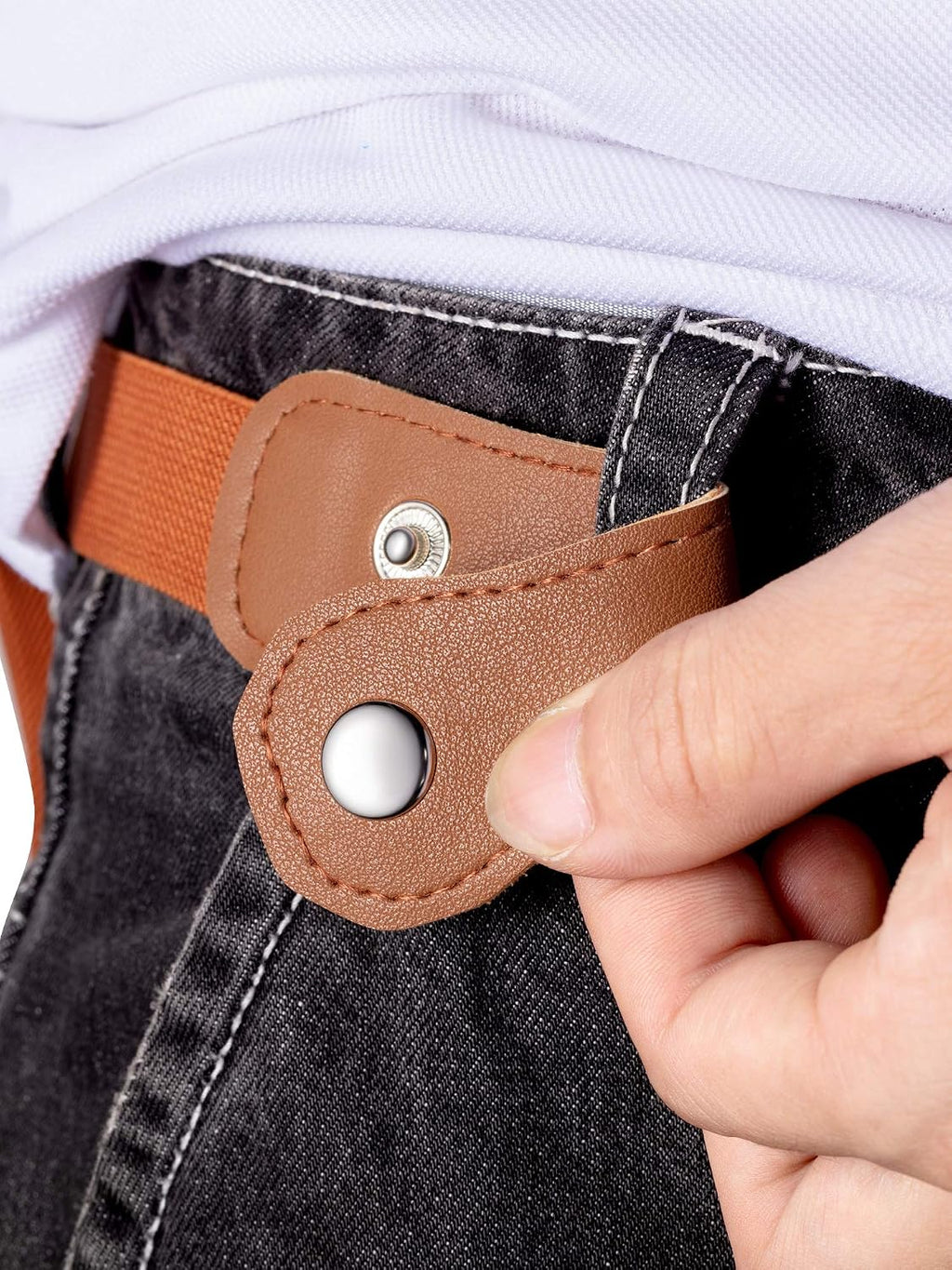 9 Pieces Toddlers No Buckle Stretch Belt for Kids Adjustable Elastic Toddler Belts Buckle-free Waistbelt for Boys and