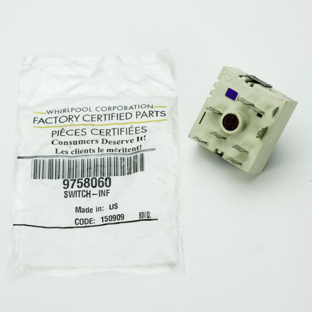 Whirlpool 9758060 Infinite Switch for Stove