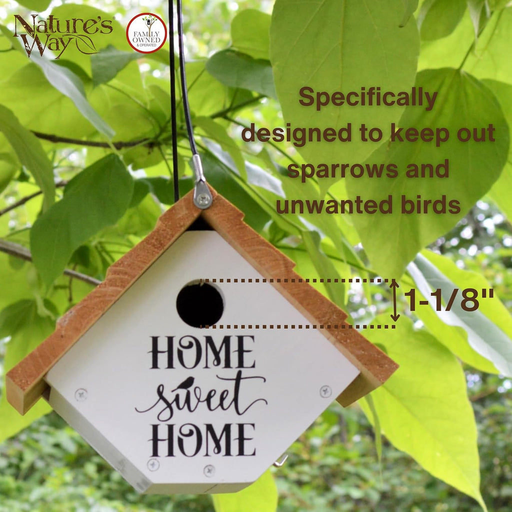 WWLH2-DECO Farmhouse Wren House, White