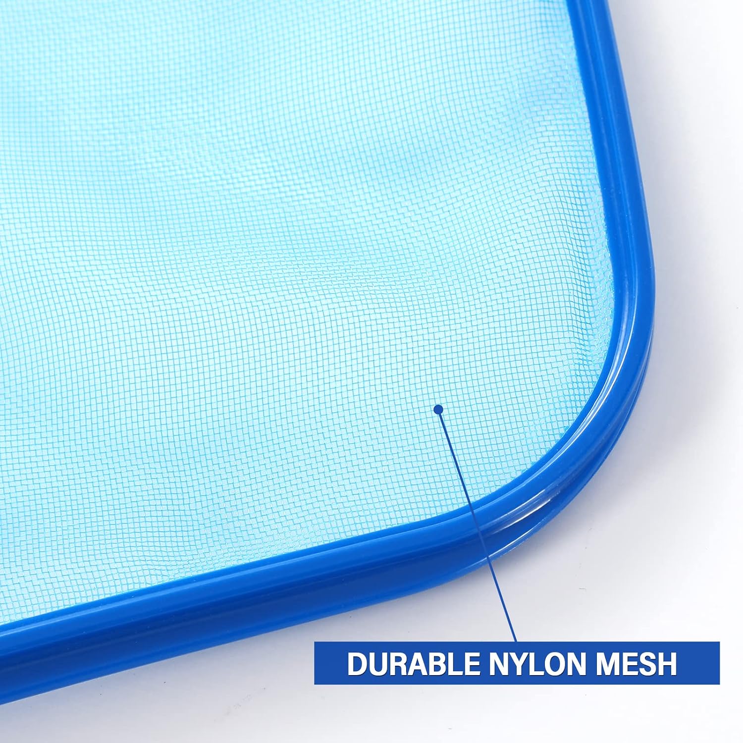 Pool Skimmer - Pool Net with Solid Plastic Frame, Skimmer Net with Fine Mesh Net, Pool Net for Cleaning Leaf of