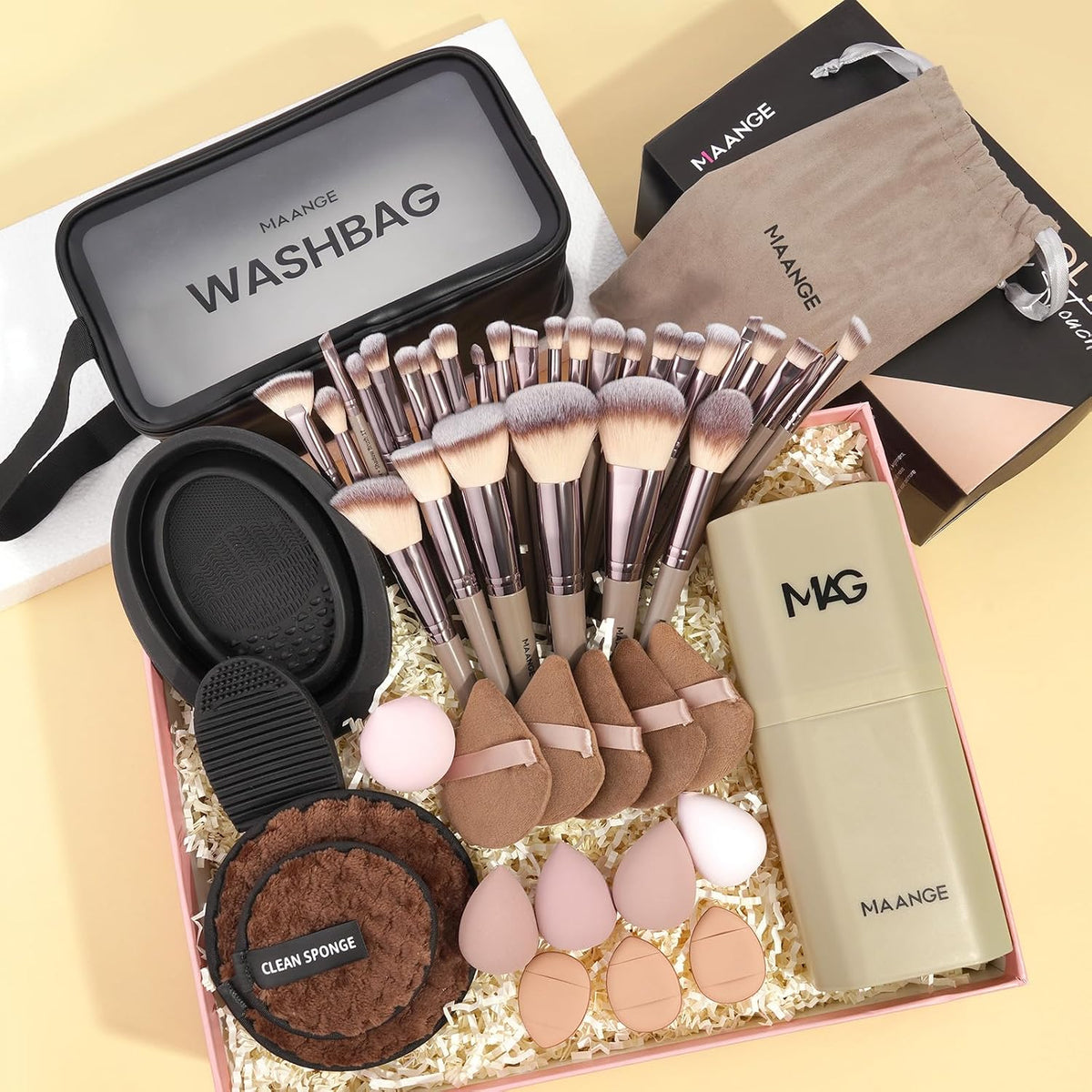 Makeup Brush Set 51 PCS Professional Makeup Brushes Soft Foundation Powder Eyeliner Eye Shadow Makeup Brushes Set