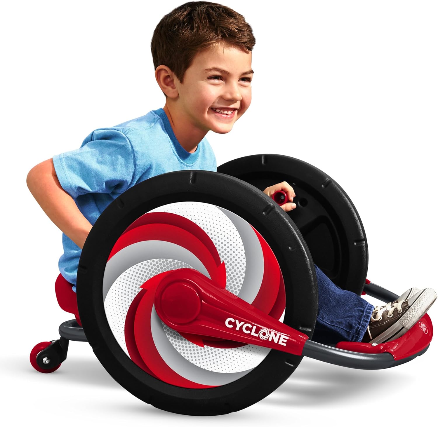Cyclone, For Ages 3-7, Arm-Powered Ride On, 16" Wheels, 360-degree Spins, Forward/Reverse Action, Ergonomic Seat &
