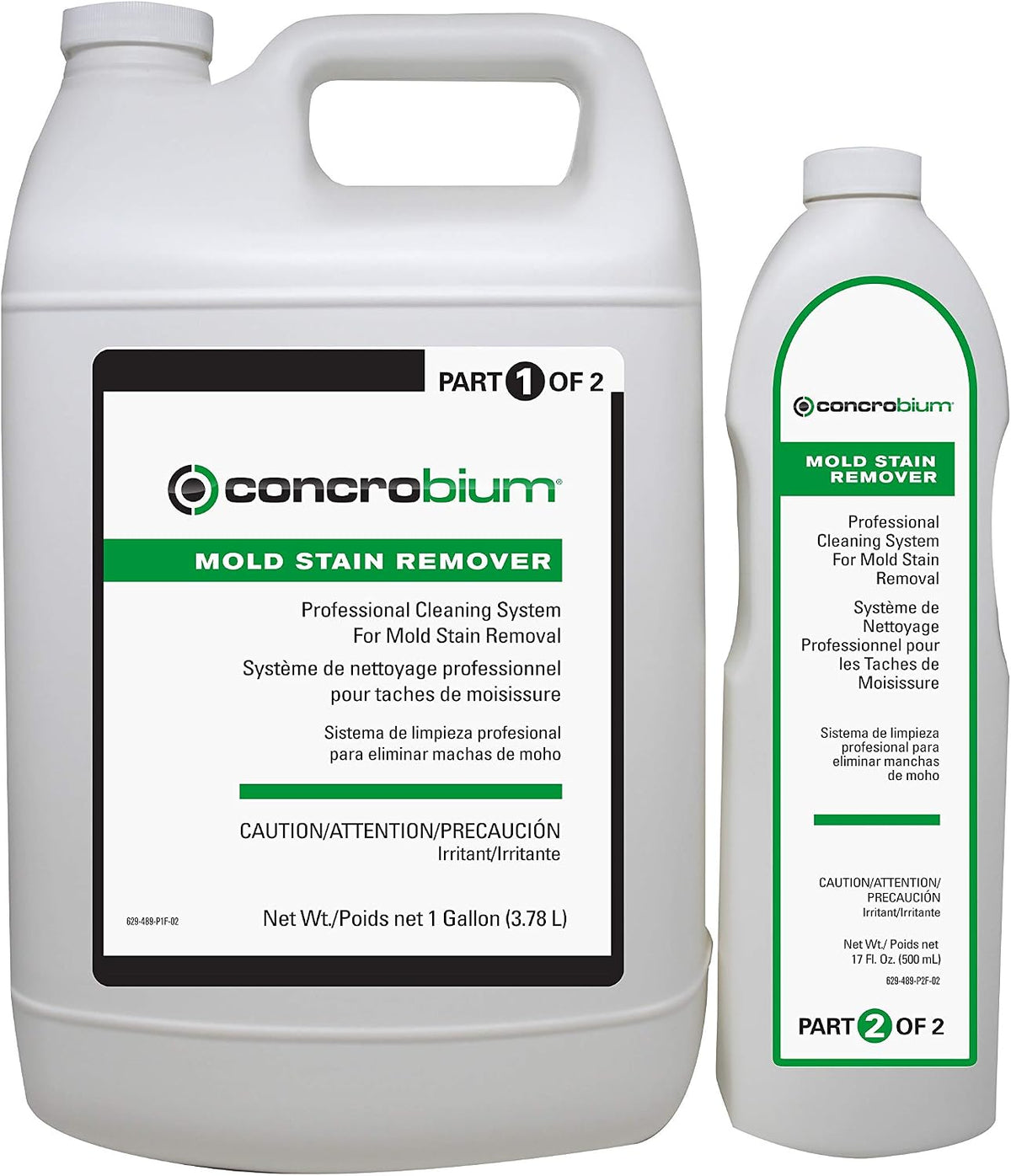 Mold Stain Remover 2 Part 1 Gallon + 17oz