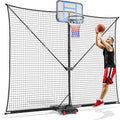 10x8FT Basketball Return Backstop Net, Hoop Rebounder | Foldable basketball return net designed for round and square