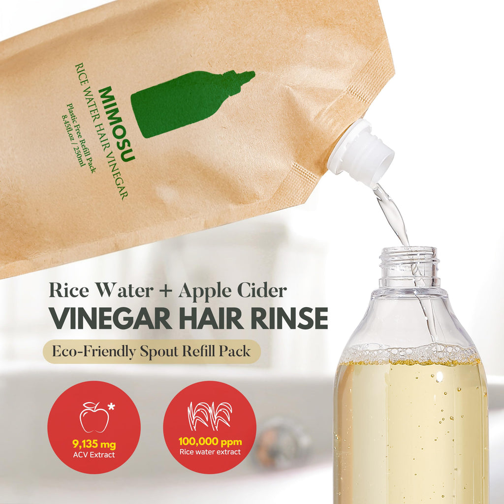 Apple Cider Vinegar with Rice Water Scalp & Hair Rinse Refill 8.45oz