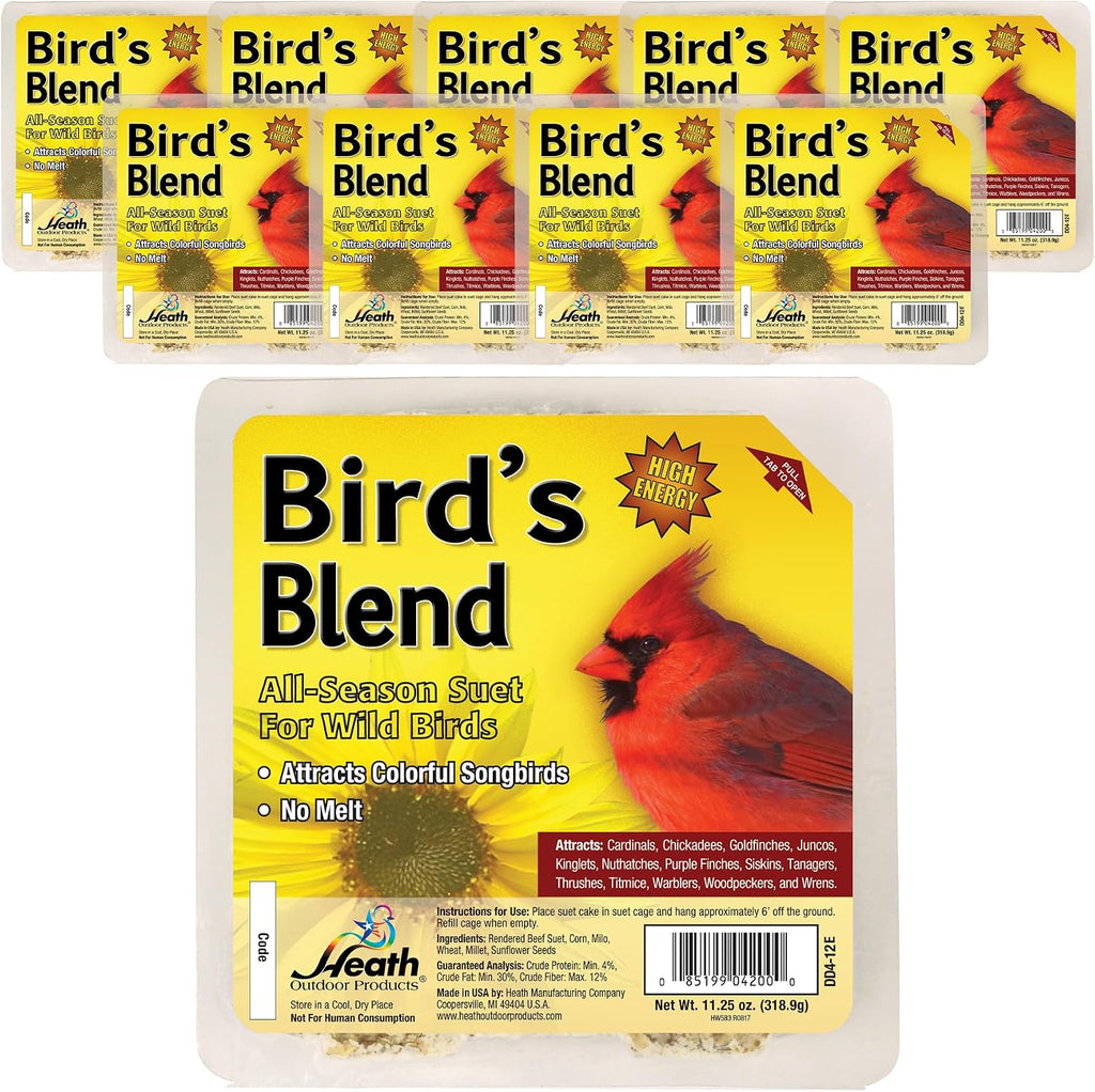 birds DD4-10 All Season High Energy Suet Cake, Case Of 10