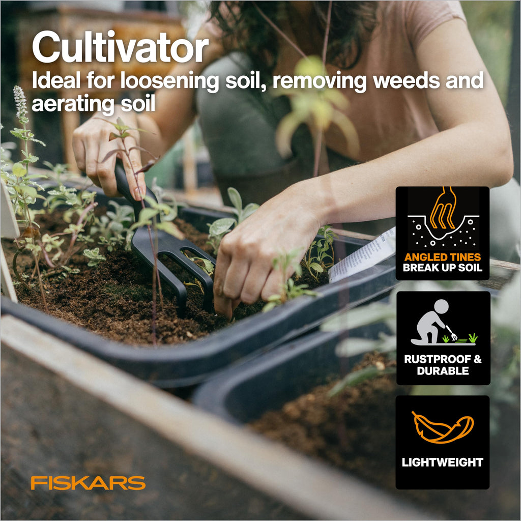 4-Piece Tool Set, Pruning Shears, Trowel, Cultivator & L/XL Gloves