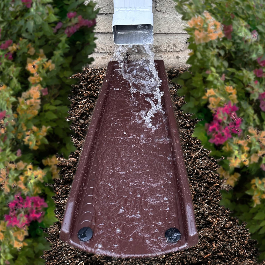2 Pack Downspout Splash Block, 24" Rain Gutter Downspout Extensions