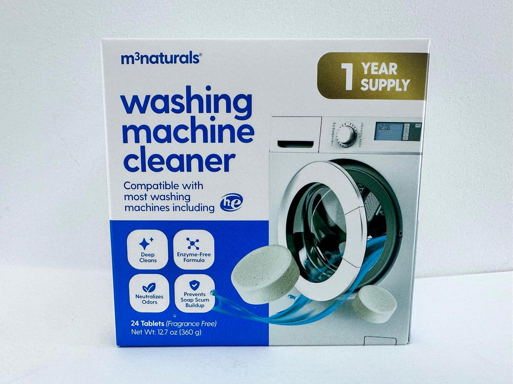Washing Machine Cleaner for Front & Top Load, 1-Year Supply by M3