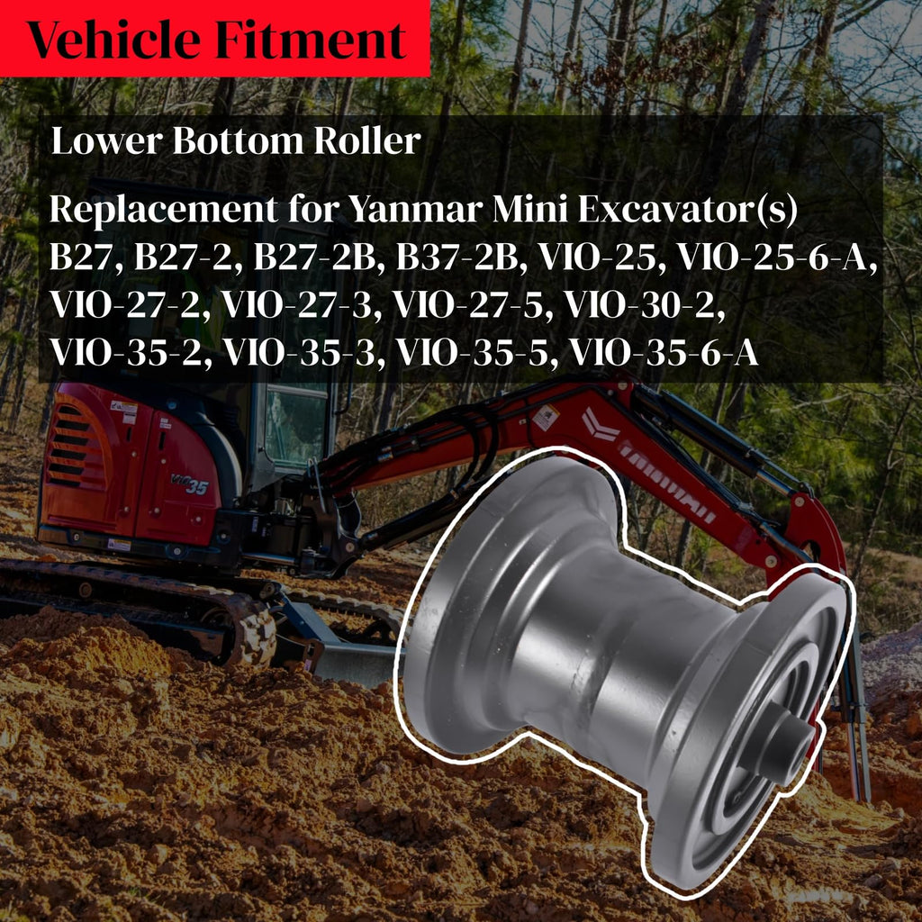 Mixizap Lower Bottom Roller Replacement for Yanmar VIO-35-5 VIO-35-6-A