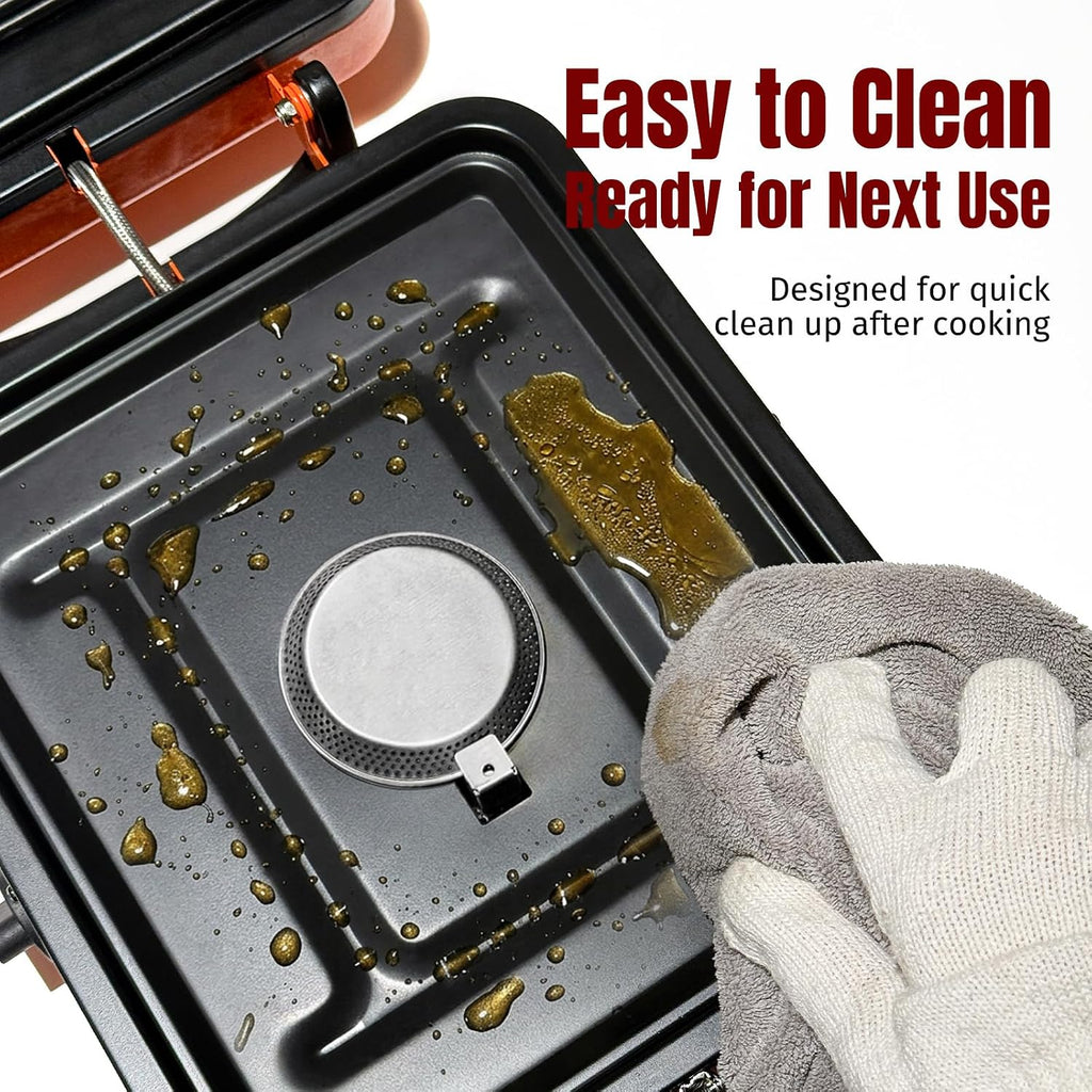 2 Burner Portable Propane Camping Stove, 17000 BTUs | Foldable Gas Stove for Camping, Outdoor Cooking, RV Trips, or