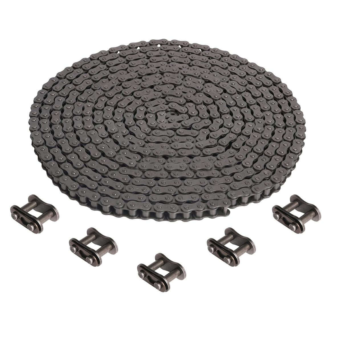 #08B Roller Chain 20 Feet 428 Carbon Steel Chains with 5 Connecting