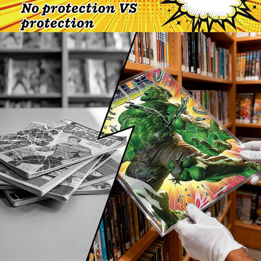 100ct Current Comic Bags and Boards - Reusable Modern Comic Sleeves | Protect Modern Comics from Scratches, Dust &