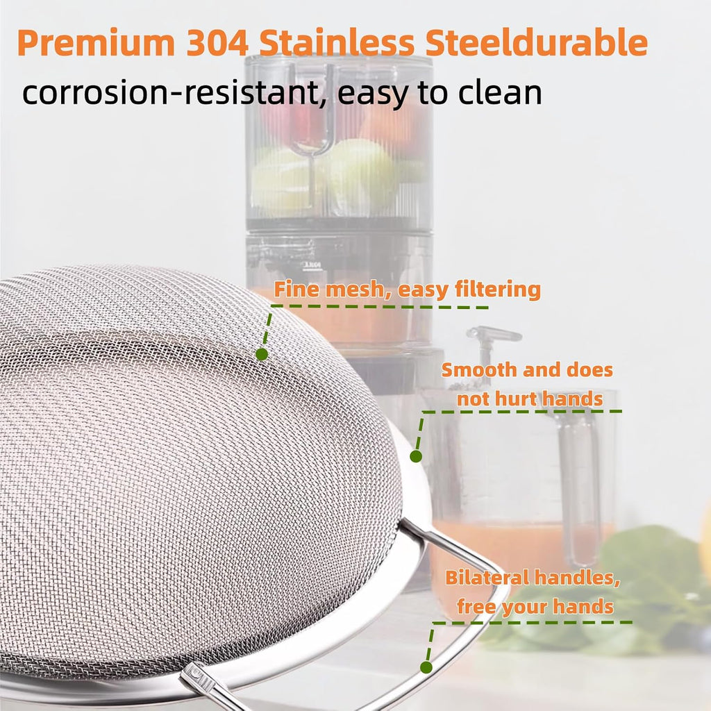 Juice Strainer for Nama J2, 304 Stainless Fine Mesh Strainer for Juicing