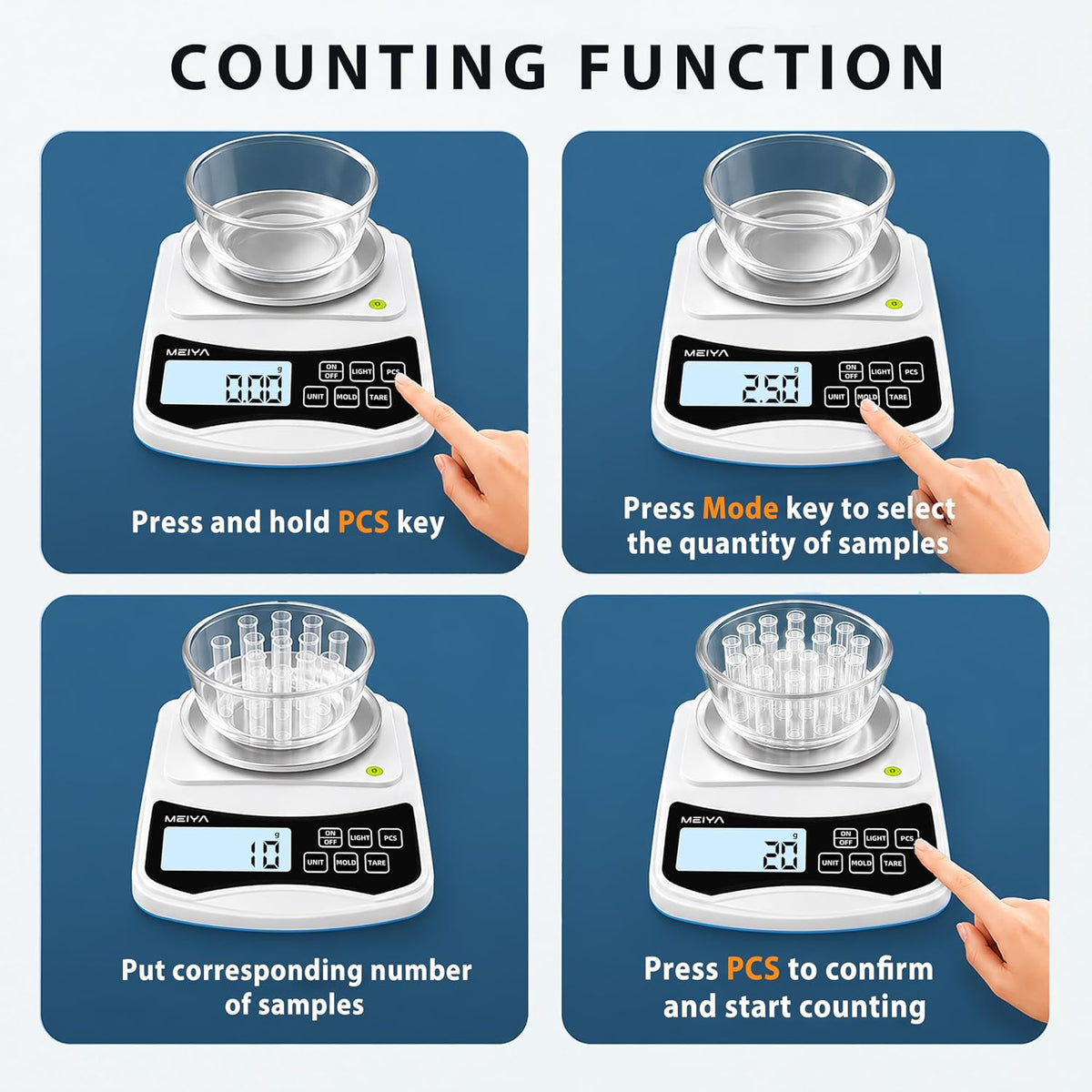 Digital Lab Scale, 1000g by 0.01g Balance Scale & Laboratory Scale