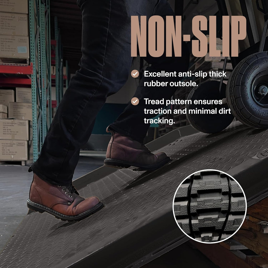 EVERBOOTS Tank S Steel Toe Work Boots for Men, EverFit Comfort Technology, Anti Slip Grip & Ultra Shock Absorption