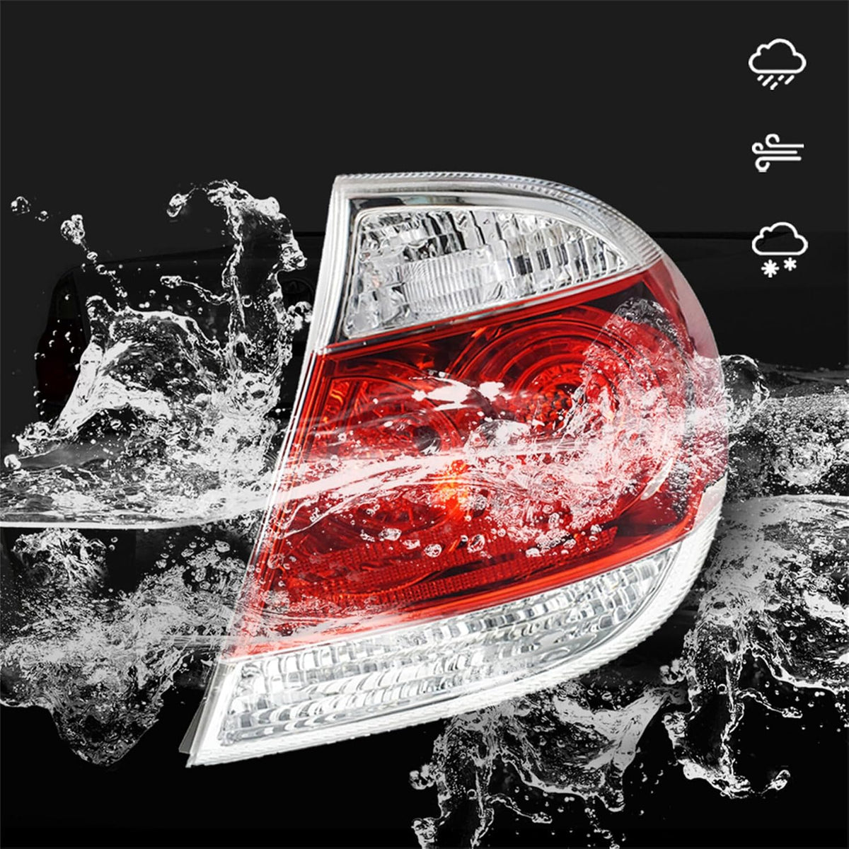 WFLNHB Rear Tail Light Assembly Replacement for Toyota Camry 2005-2006