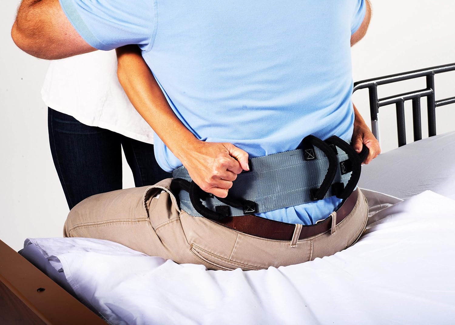 Gait Belt w/Handles, Transfer & Lift Aid for Elderly & Therapy