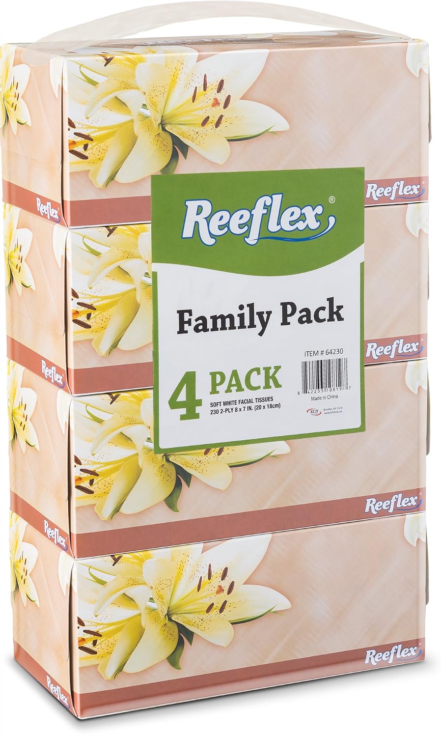 Facial Tissues, 2-Ply Soft Facial Tissue - 4 Boxes