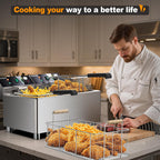 electric turkey fryer Commercial deep fryer with basket 3600W27.4QT with timer26L deepen deep fryer Variable twin
