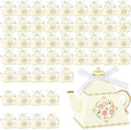 50 Pcs Summer Tea Party Favor Boxes Party Decorations, Light Yellow