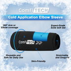 Elbow Ice Pack Wrap for Arm, Knee & Calf, Flexible Ice Sleeve, M