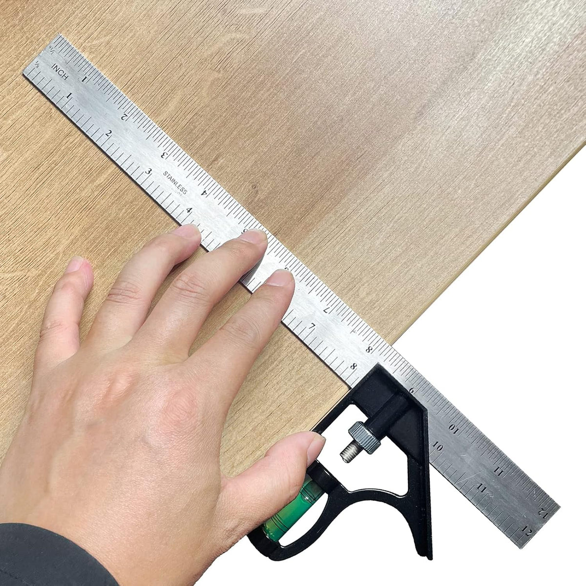 12" Combination Square Ruler