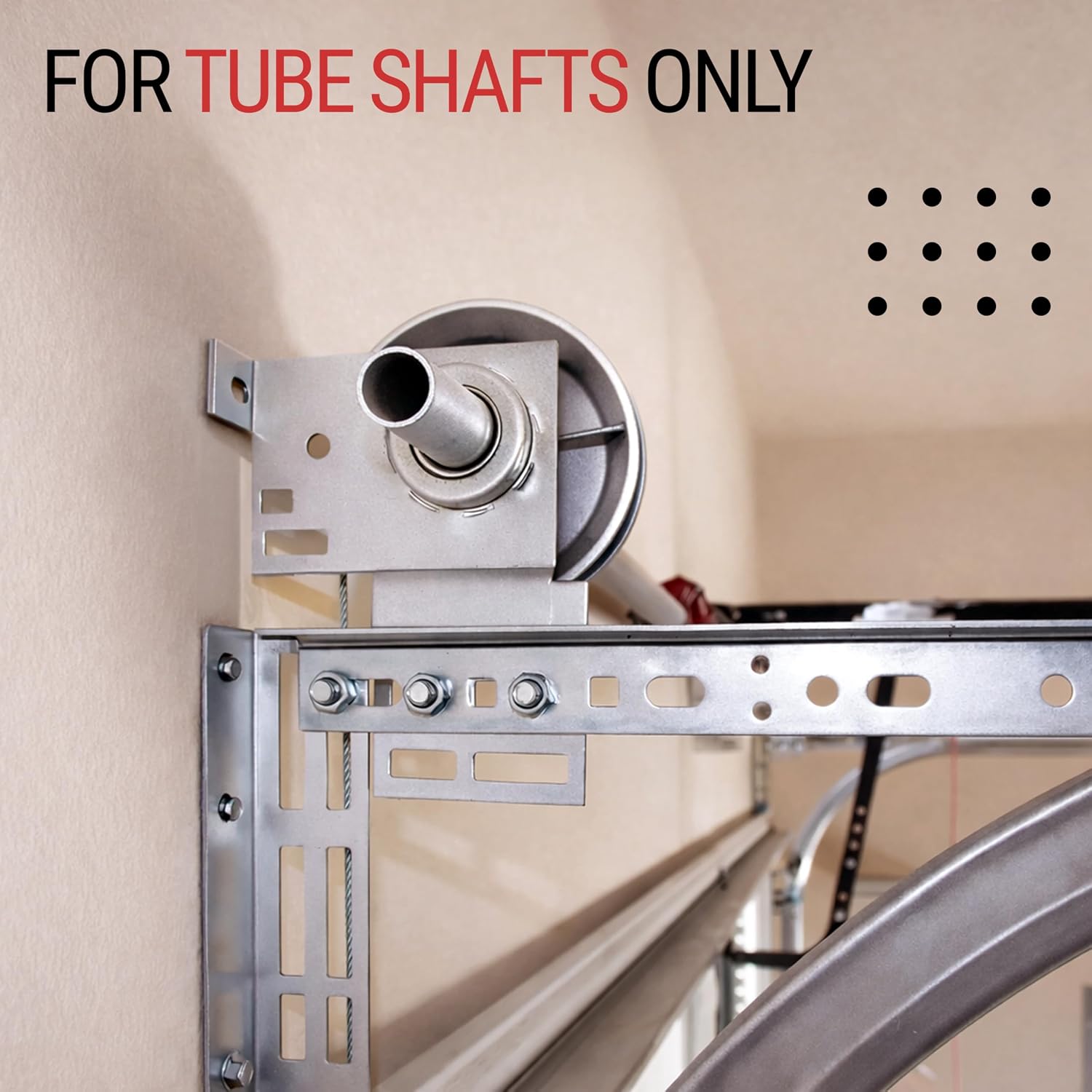 Garage Door Cable Drums Pair, Up to 12 Ft Doors, 1 Inch Tube Shaft
