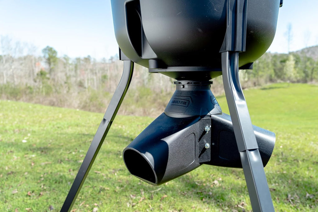Gravity Deer Feeder - Tripod Game Feeder - Easy Conversion Adapter - Protein Pellet Ready - Rugged No-Power Setup for