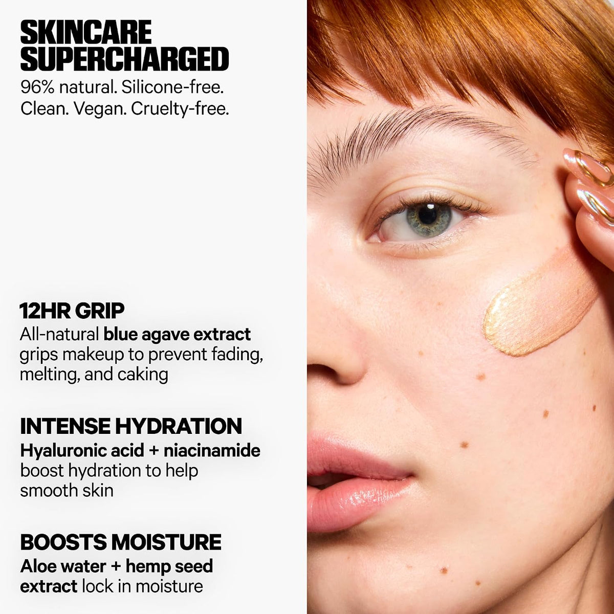 Hydro Grip Primer with Hyaluronic Acid + Niacinamide – Hydrating Face Primer Grips Makeup for Up to 12 Hours –
