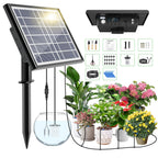 49FT Solar Drip Irrigation Kit, Digital Screen for 15 Pots