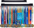 24-30 Inch Medal Hanger Display, Wall Mount Metal Ribbon Holder | Holds 60-100+ Medals, Supports 45 Lbs Capacity