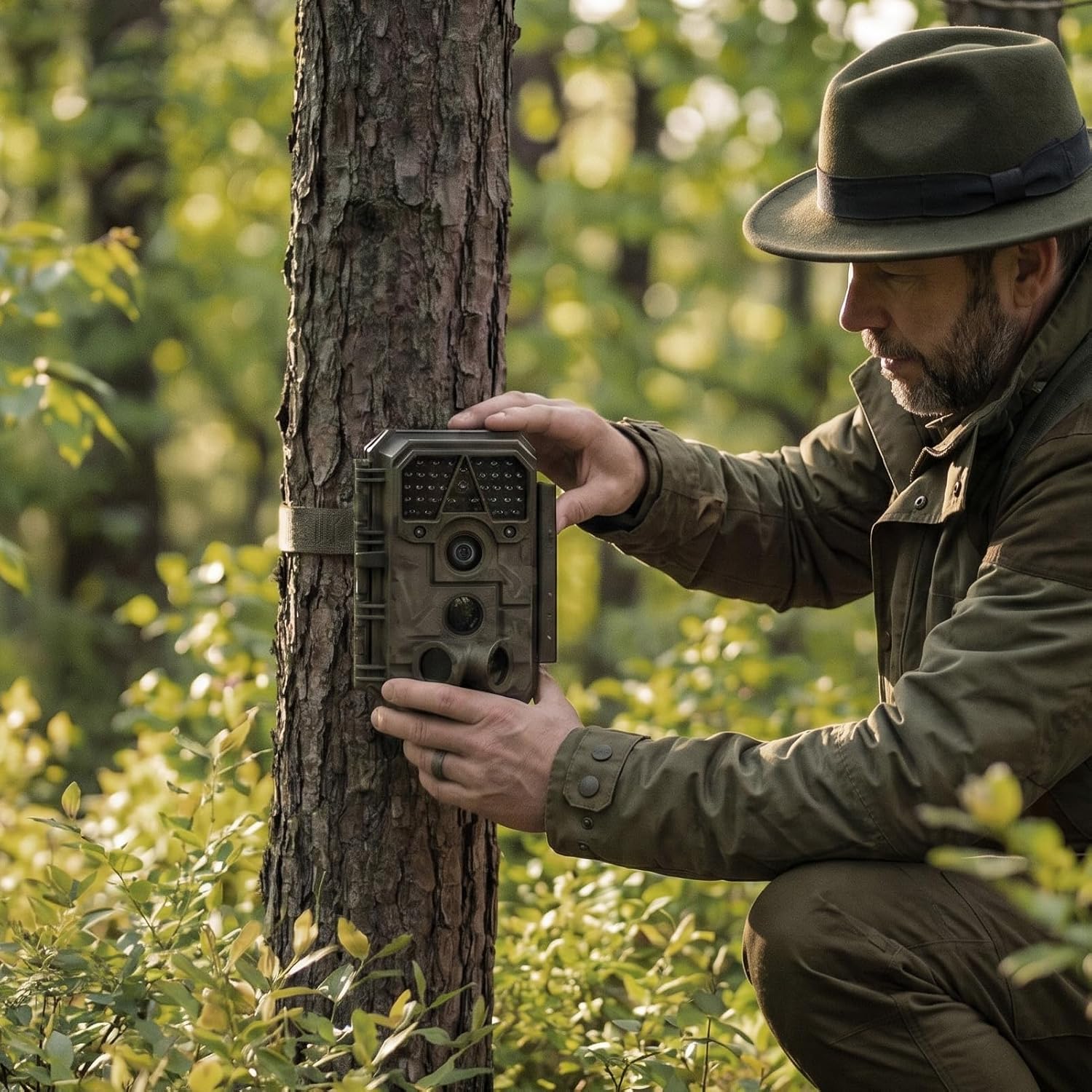 P70 (Non-Cellular,Non-WiFi) Trail Camera, 64MP 1296p, Game Cameras with No-Glow IR Night Vision, Motion Activated