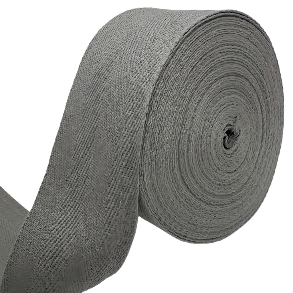 Deep Gray 2''Cotton Herringbone Twill Tape 15Yds Binding Trim