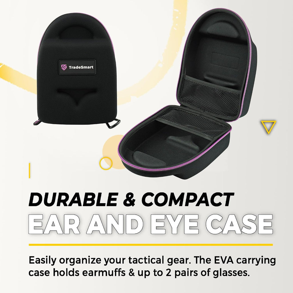 Shooting Ear & Eye Protection Kit, Combined NRR 38 | Every option stores in a hard clip-on case. You get anti-fog
