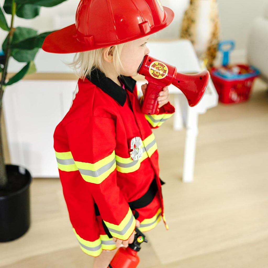 Melissa & Doug Fire Chief Role Play Costume Dress-Up Set