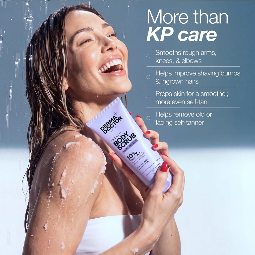 KP Bump Eraser Body Scrub, 10% AHAs + PHAs, Rough & Bumpy Skin