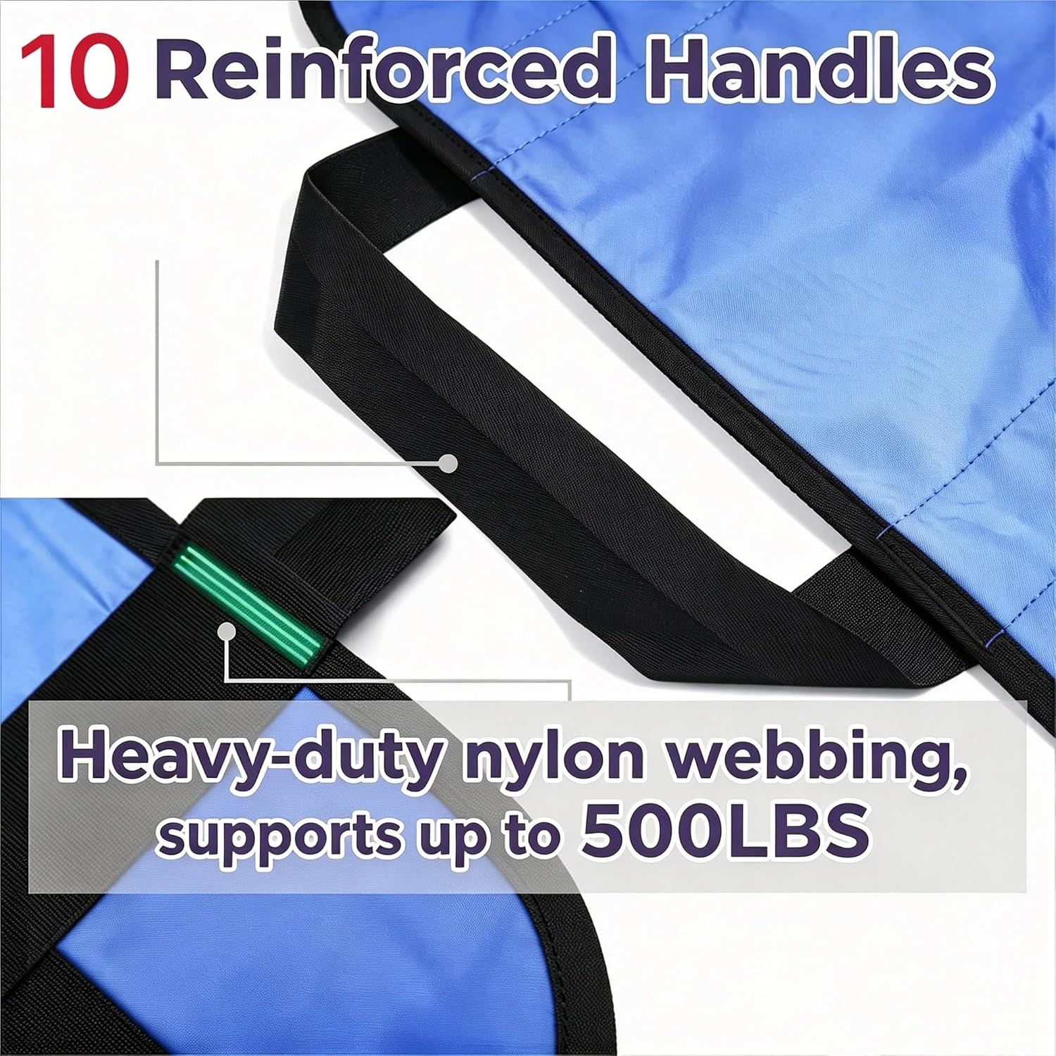Positioning Bed Pad with Handles Extra-Large 79"x40" 500LBS Slide Sheet