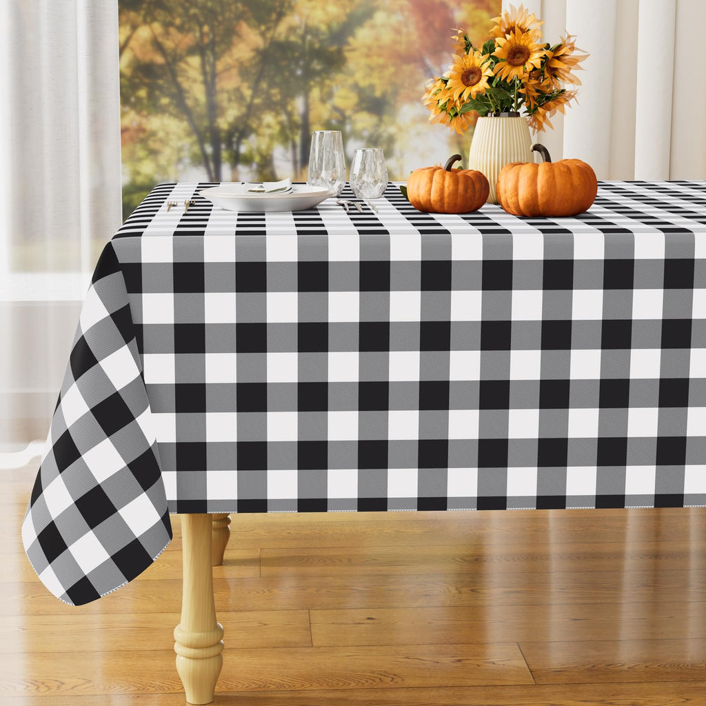 Rectangular Waterproof Vinyl Table Cloth, Flannel Backed Tablecloth