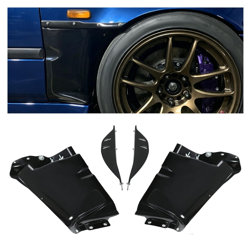 HECASA Fender Panels w/Cut Out Compatible with 96-00 Civic EK EJ JDM Style