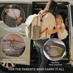 Diaper Bag Backpack with Changing Pad - Cream