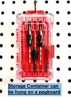 FTG USA 3-Pk #6 (9/64") Countersink Drill Bit Set, 1 Stop, 1 Wrench & Case