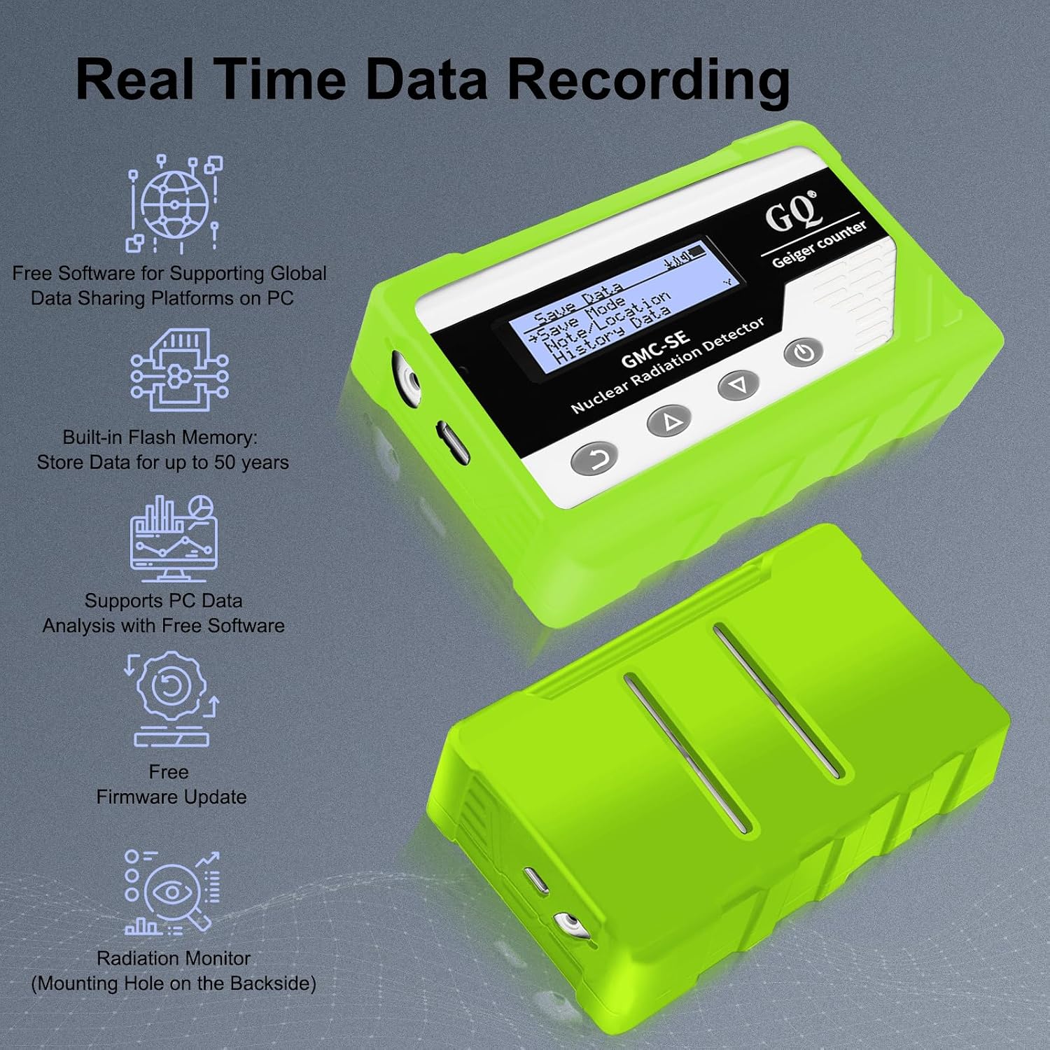 GMC-SE Geiger Counter Radiation Detector Beta Gamma X-ray Portable Radiation Monitor Meter Digital Nuclear Radiation