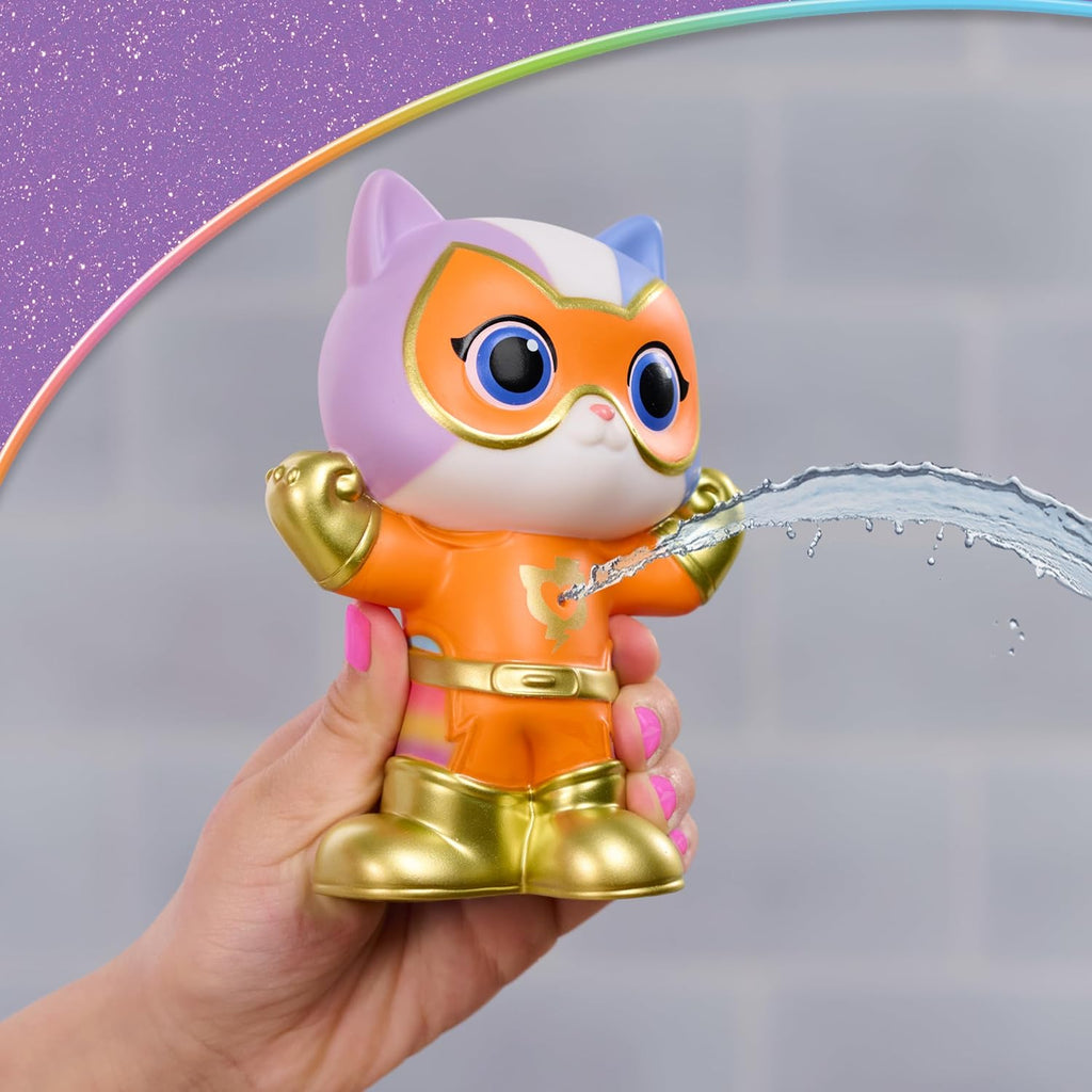 Disney Jr. SuperKitties Water Squirters 4-Pack Set, Bath Toys | Ages 3 and Up, Water Toys for Fans, Girls, Kids