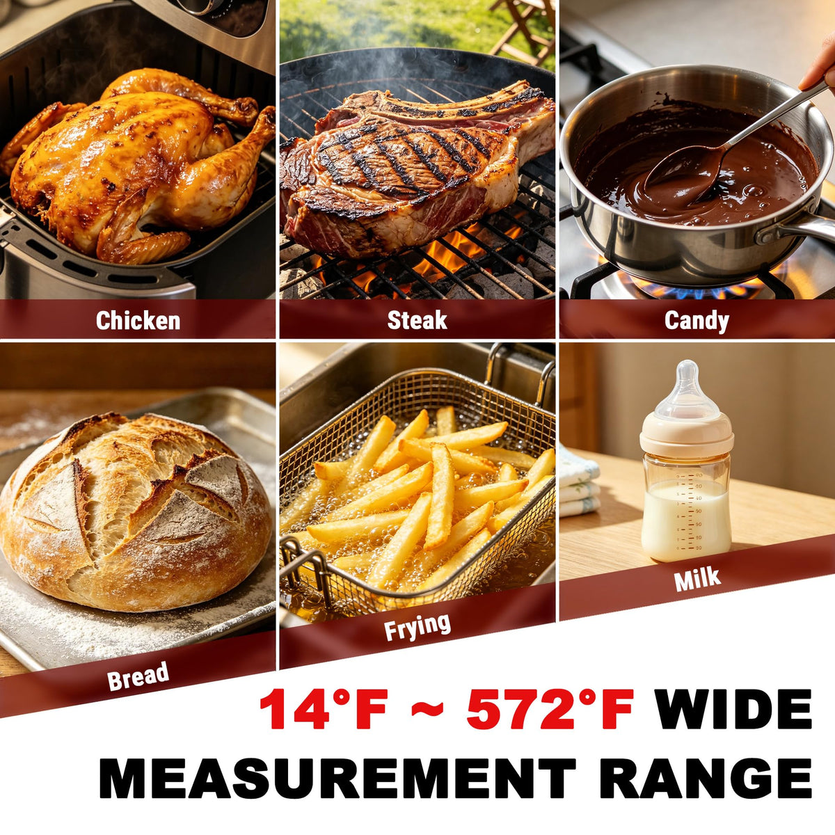 TempPro TempSwift 0.5 Sec Instant Read Meat Thermometer Digital