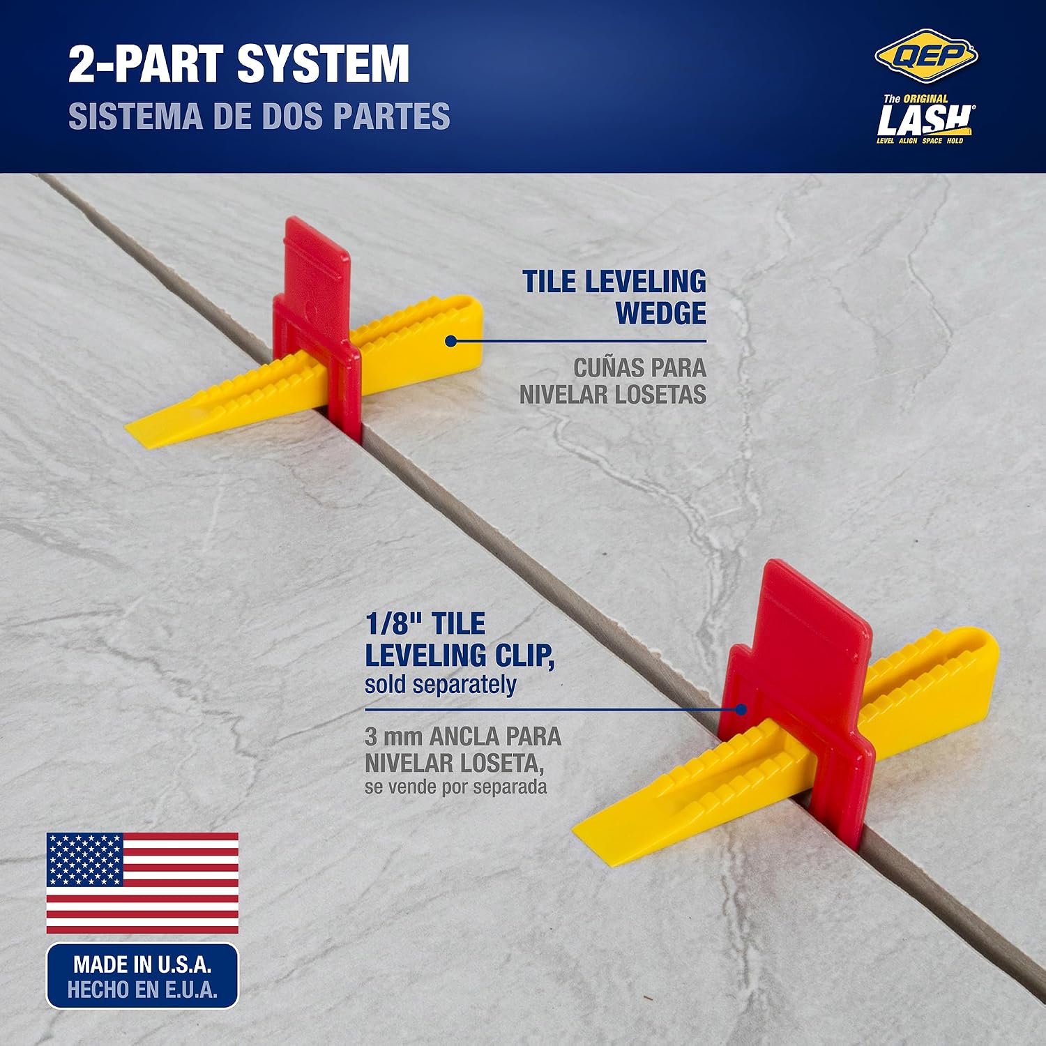 LASH Tile Leveling System, Part B, Wedges (100 Pack)
