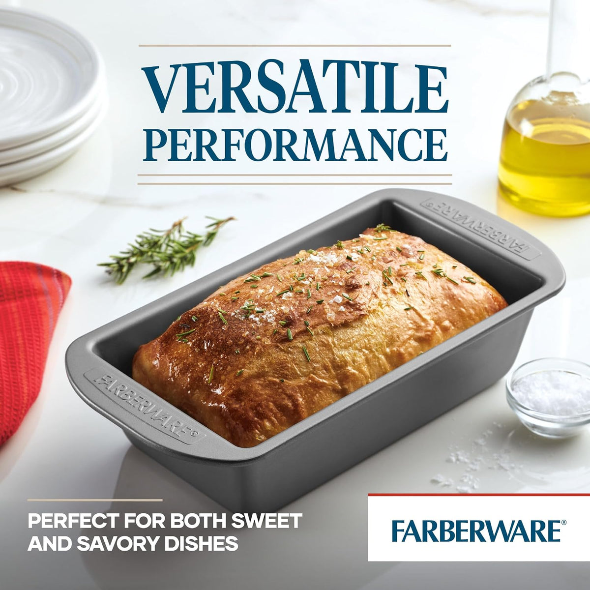 Bakeware Nonstick Loaf Pans for Baking, 9-Inch x 5-Inch, Gray