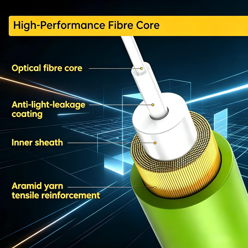 OM5 LC to LC Multimode Fiber Patch Cable 1m/3ft Duplex LSZH
